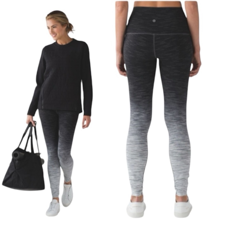 Lululemon Wunder Under Hi-Rise Waist Tight Ombre Pants Legging Space Stretch